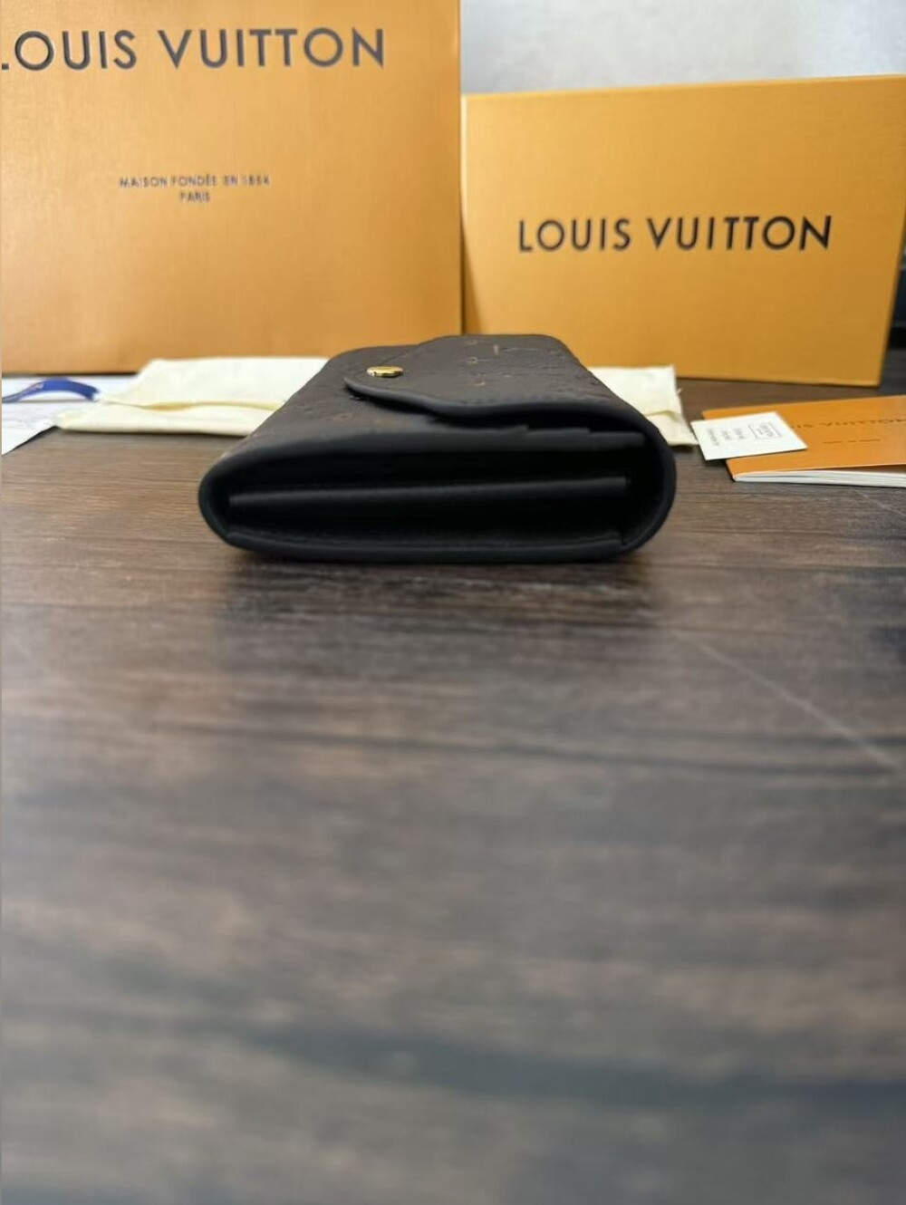 Louis Vuitton Black Monogram Sarah Wallet - Picture 7 of 12